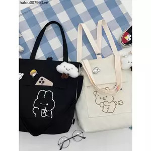 Túi Vải Nữ Phiên Bản Hàn Quốc ins Sinh Viên Phù Hợp Với Dung Tích Lớn Đơn Giản Lớp Túi Sách Một Vai