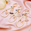 ZBGM Giá Rẻ Seckill Đính Kim Cương Nhảy Múa Thiên Thần Xe Móc Khóa Kim Loại Dễ Thương Nữ Túi Mặt Dây Chuyền Móc Chìa Khóa Vòng Ngọc Trai Mặt Dây Chuyền Quà Tặng
