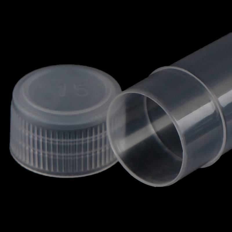 PNPIA- 100 Cái 5ml Ống Kiểm Tra Nhựa Nắp Vít Chai Cho Đồ Dùng Hóa Học Trường Học