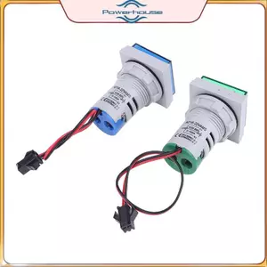 POWER Mini Màn hình kép Vôn kế Ampe kế AD16-22VAMS 220V Vuông LED Kỹ thuật số Ampe kế điện áp Đồng hồ đo dòng điện Vôn kế.