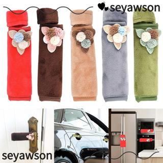 Vỏ tay nắm cửa tủ lạnh SEYAWSON, Vỏ bảo vệ thiết bị nhà bếp mềm Vỏ tay nắm cửa tủ lạnh, Vỏ tay cầm thiết bị Găng tay dụng cụ gia đình Vỏ đai an toàn ô tô Mùa đông