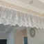 XYLJJ14 Phong Cách Hàn Quốc Đục Lỗ Ren Ngắn Rèm Cà Phê Nửa Rèm Gạc Rèm Chống Bụi Nhà Bếp Phân Vùng Rèm Tủ Khối Ma Thuật