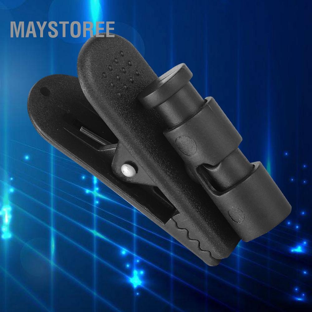 Maystoree Mugast 2 cái kẹp tai nghe lớn màu đen cho điện thoại, MP3, walkie-talkie, kích thước 2-4mm
