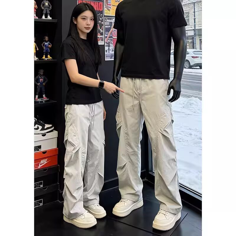 VG Rời Hàng Hóa Quần Nhiều Túi Quần Ống Rộng Quần Thời Trang Đường Phố Thời Trang Đa Năng