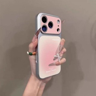 Dành Cho IPhone 17 16 15 14 Plus 13 12 11ProMax X XR XS Màu hồng Halo nhuộm cao cấp bạc trường hợp điện thoại