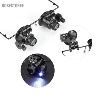 Rosestoree Rosestoree Haofy Chuyên Nghiệp Sửa Chữa Đồng Hồ Mắt 20xMagnifying Kính Lúp Thợ Kim Hoàn Dụng Cụ LED Ống Kính Kính Lúp