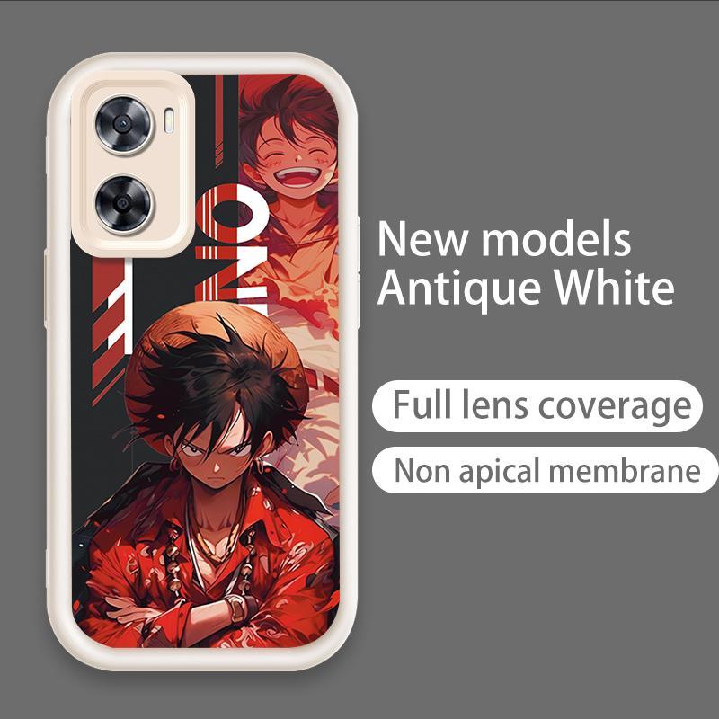 Ốp Cho OPPO A57 4G A77 4G A77S 4G Hoạt Hình Silicon Màu Kẹo Mềm TPU One Piece Five Gear Luffy Angel Eye Vỏ Điện Thoại Chống Sốc
