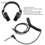 Guansfs Guansfs Gugxiom Cáp Âm Thanh Cuộn Cho Pioneer DJ HDJ CUE1 CUE1BT X5 X7 S7 Tai Nghe Mở Rộng Góc Phải 90 Độ Với Bộ Chuyển Đổi 6.35 Mm
