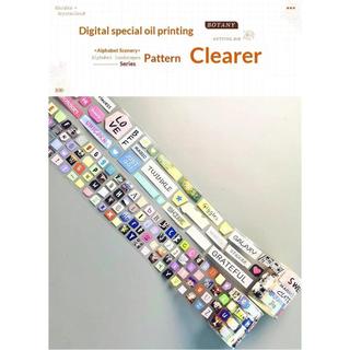 JIANWU Vintage Từ Tiếng Anh Thư Phong Cảnh Chất Liệu Cắt Kéo Thêu Sò PET Băng Sáng Tạo DIY Tạp Chí Văn Phòng Phẩm