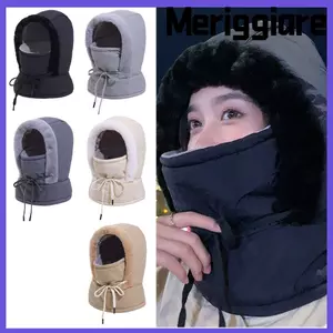 MERIGGIARE Balaclava Ski, Mũ mùa đông ấm áp bằng Cotton, Mũ đi xe đạp Mũ chui đầu chống gió 4 trong 1 Unisex