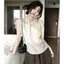 Áo sơ mi voan chấm bi phong cách Hàn Quốc dành cho nữ mùa hè thon gọn hơn trông sang trọng Áo sơ mi nhỏ Sling Top hợp thời trang hai mảnh