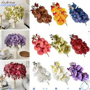 DAYBREAK Nhân Tạo Phalaenopsis Hoa, Bướm Phong Lan Mô Phỏng Lâu Dài, Cảm Ứng Thật PVC Nhánh Đơn Hoa Trang Trí Tiệc Cưới Trang Trí Nhà Cửa