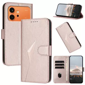 YJD Ốp Lưng Cho Honor 600 Pro Thiết Kế Tam Giác Nổi Thẻ Da Solots Dây Đeo Tay TPU Mềm Chống Rơi Vỏ Điện Thoại