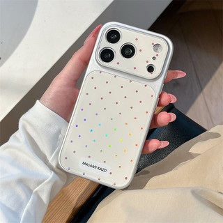 Chấm bi màu be cho iphone17promax 16promax 15promax 15pro iphone15 14promax 14 vỏ TPU iphone mới chống bụi