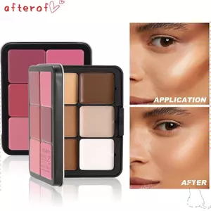 Bảng Che Khuyết Điểm AFTEROF Blusher, Bảng Trang Điểm Lâu Dài 12 Màu, Bảng Kem Đường Viền Đa Năng Bóng Mờ Làm Nổi Bật