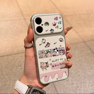 Hạnh Phúc Crayon Shin Chan Điện Thoại Trường Hợp Cho iPhone 17 16 15 14 13 12 11 Pro Max X Xr Xs Max