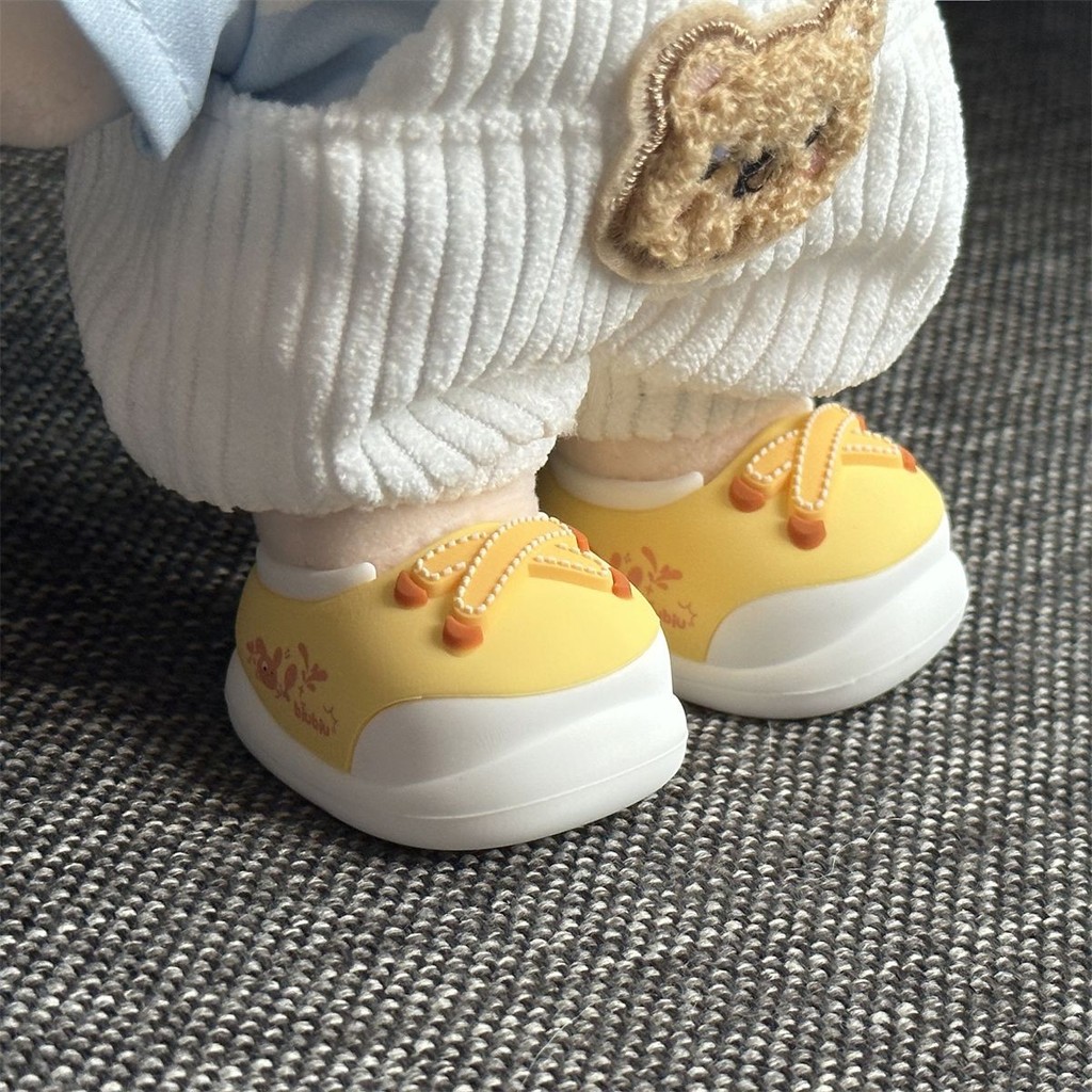 Giày búp bê cotton 20cm cho búp bê, phụ kiện đồ chơi nhồi bông, giày thể thao cao su mềm dễ đứng