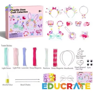 Bộ dụng cụ thủ công gốc Chenille - DIY Fuzzy Wire Arts cho trẻ em 8 +