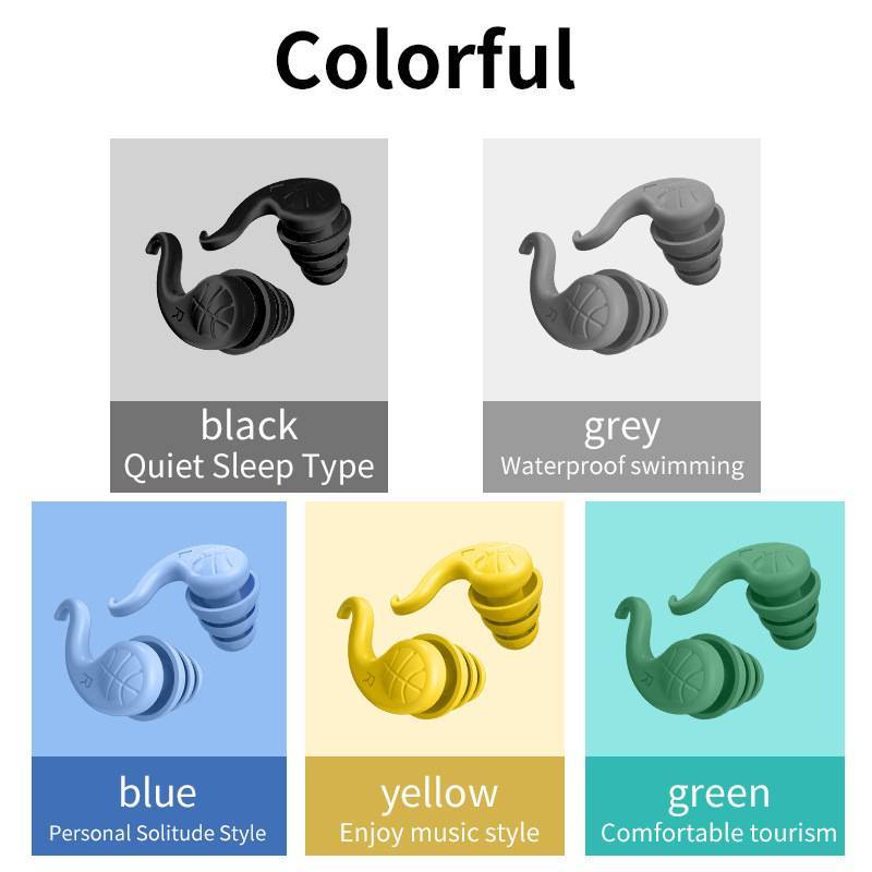 Newsmallbrains Nút Tai Cách Âm Cho Ngủ Silicon Mềm Bịt Tai Chống Ồn Du Lịch Bảo Vệ Có Thể Tái Sử Dụng Nút Âm Thanh Nút Tai NSB