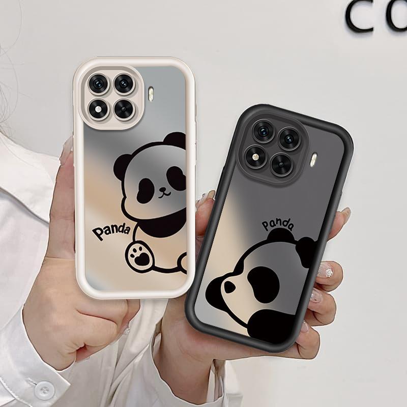 Ốp Lưng Cho Xiaomi 11T 13T 14T 15T Pro Hoạt Hình Silicon Mềm TPU Gấu Trúc Mắt Thiên Thần Vỏ Điện Thoại Chống Sốc