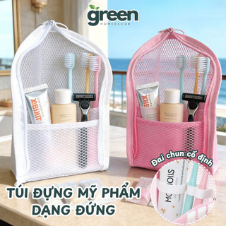 Túi Đựng Mỹ Phẩm Du Lịch Dạng Đứng Đai Chun Cố Định – Túi Lưới Đựng Đồ Cá Nhân Nhỏ Gọn Tiện Lợi