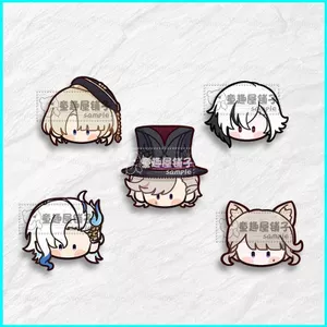 HT2 Genshin Tác Động Men Thổ Cẩm Chân Anime Ve Áo Huy Hiệu Trang Sức Phụ Kiện Fontain Furina Lynette Lyney Quà Tặng Cho Ki