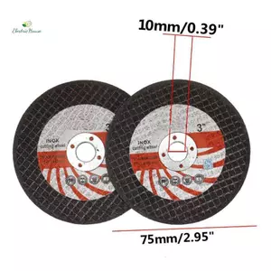 5 Đĩa Cắt Mini 3inch 75 * 1.2 * 10 Lỗ Đĩa Mài Nhựa Tròn Đĩa Chà Nhám 75mm Cho Máy Xay Góc Thép Đá Cắt Góc Mài mới