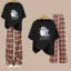 Bộ quần dài caro đỏ + và áo phông unisex hình cá mập freesize - chang3158