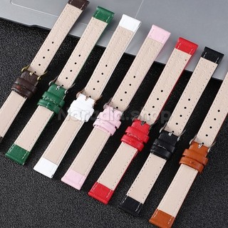 Dây đeo đồng hồ bằng da 10-22mm cho doanh nghiệp Họa tiết trơn Bạc Pin Khóa Dây đeo đồng hồ cho nam nữ Vòng đeo tay thay thế
