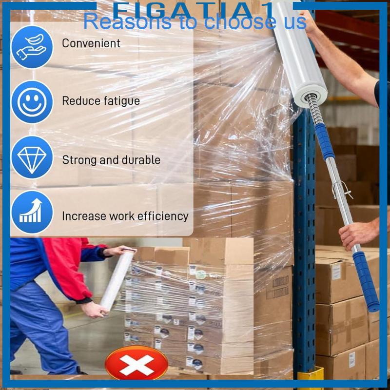 Pallet Co Giãn Wrap Dispenser Cầm Tay, Thép Không Gỉ, Co Quấn Giá Đỡ Phù Hợp Với Chiều Rộng Phim 6-20 inch