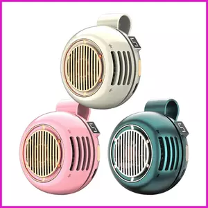 Kẹp Trên Quạt Màn Hình Kỹ Thuật Số 5 Tốc Độ Mini Cá Nhân Quạt Di Động Làm Mát Pin Cho Cổ Eo Bàn Phòng Ngủ lyuvn