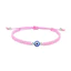 Vòng tay bện thủ công Evil Eye có thể điều chỉnh - Dây tình bạn cặp đôi - 4 màu (Đen / Đỏ / Hồng / Trắng) - Ins Style