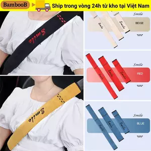 Tấm lót vai đai an toàn ô tô BAMBOOB, Tấm bảo vệ vai ấm cúng Vỏ dây an toàn ô tô, Tấm bảo vệ vai Chenille có thể điều chỉnh đa năng Người lớn