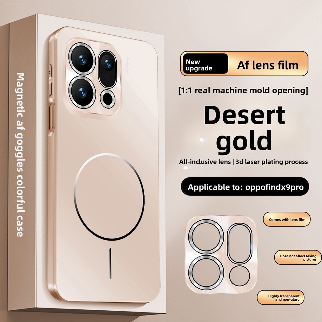 Ốp Mim Cho OPPO Find X9 Pro FindX9 Vỏ Băng Từ Tính Độ Nét Cao Ống Kính Phim Ốp Lưng Điện Thoại Chống Sốc Vỏ Cứng