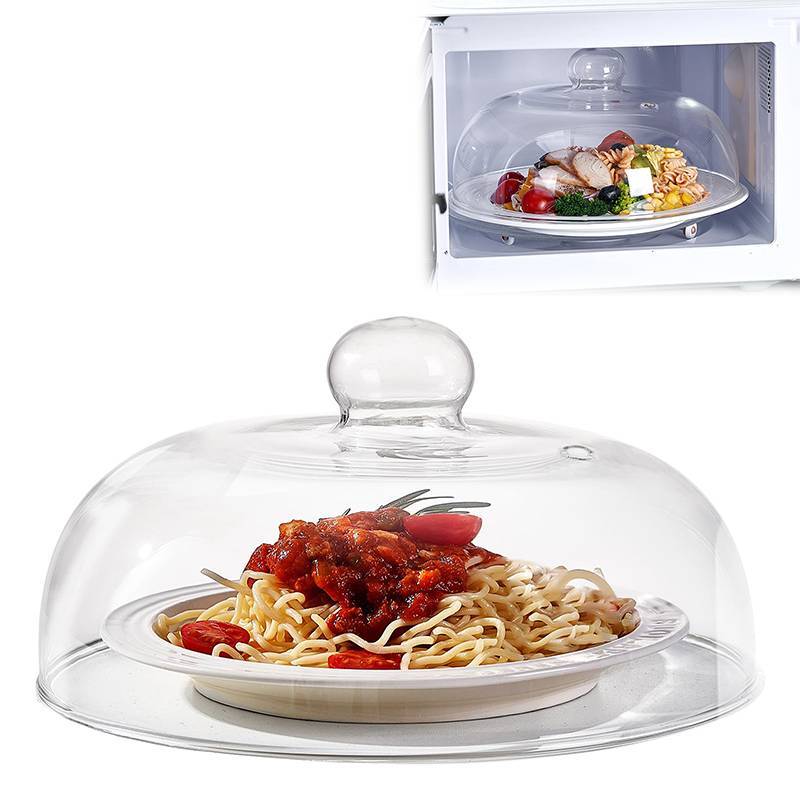 [Chc] Vỏ đĩa vi sóng thủy tinh Borosilicate dùng cho thực phẩm, Nắp lò vi sóng không độc hại bằng nhựa không chứa BPA cao [VN]