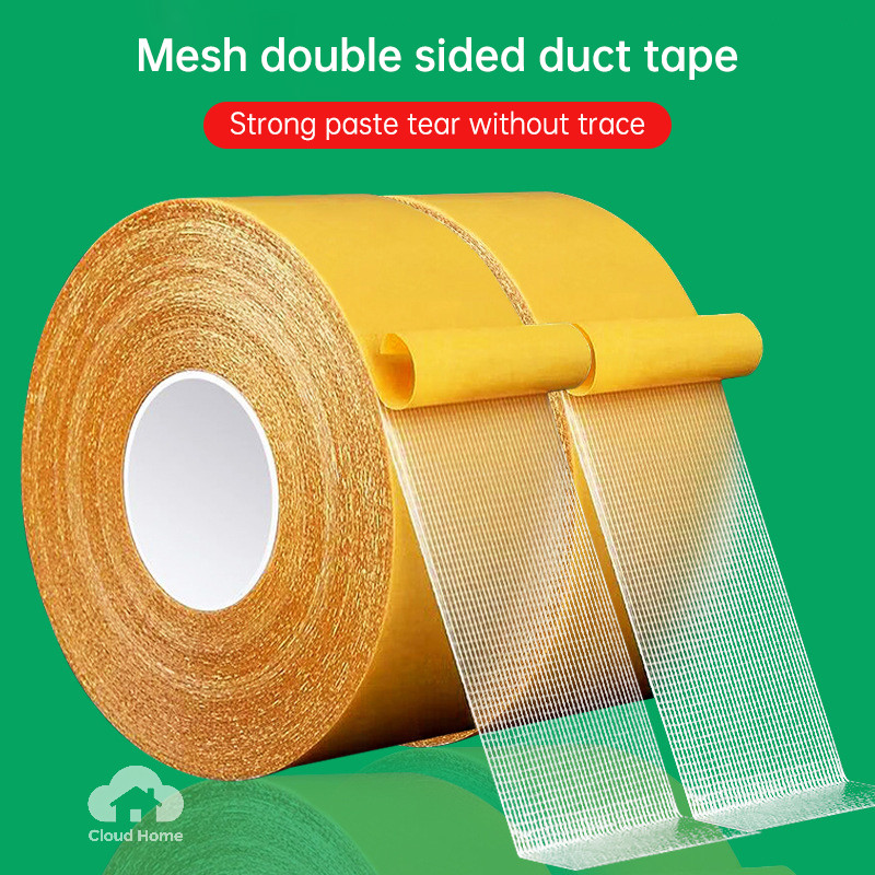 Băng keo lưới độ nhớ cao, băng keo hai mặt chắc chắn, băng keo vải dùng cho đám cưới, triển lãm, thảm, vải.