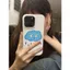 Mây mưa màu xanh phù hợp với iPhone171514promax11 vỏ điện thoại 13 vỏ mềm x