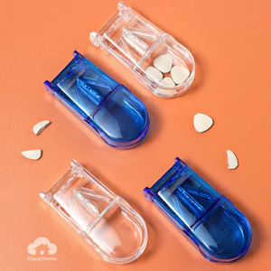 🌤️COD🌤️Dụng Cụ Cắt Thuốc Viên Nén Chính Xác Kiêm Hộp Đựng Thuốc Tiện Dụng Máy tính bảng Pill Splitter Pill Cutter Box