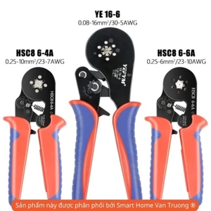 Kìm bấm cos lục giác HSC8 6-6A tự điều chỉnh, 1200 cos ống tròn cos pin rỗng (loại đẹp) kìm