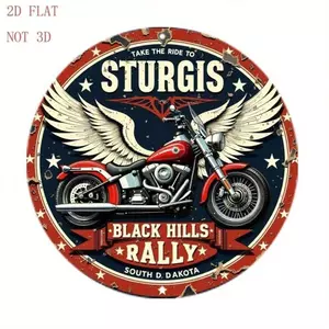 CIFbuy Vintage Kim Loại Ký Hiệu Chắc Chắn Xe Máy Rally Tin Poster Trang Trí Tường Cho Nhà Để Xe Thanh Cafe