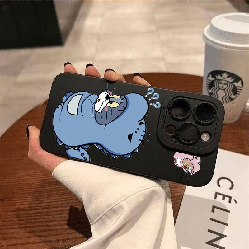 Ốp lưng iPhone hình TOM & JERR silicone lỏng mềm - iP 7/8/X/XS/11/12/13/14/15/16/17/Plus/Pro/Max/Air