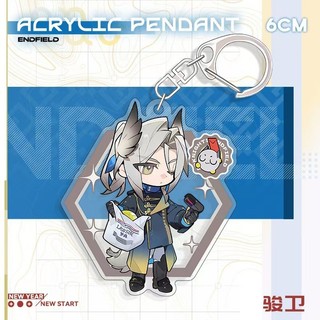 Gelperta Chen Qianyu LAWSON Anime KeyChain Arknights Endfield Men Key Chain for Women Cartoon