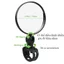 Gương chiếu hậu xe đạp 360 độ điều chỉnh được, chất liệu ABS, phụ kiện thể thao màu đen