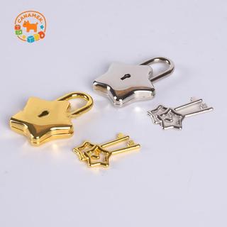 CANAMEK Mini Hình Ngôi Sao Archaize Padlos Loer Khóa An Ninh Lo Có Chìa Khóa Túi Hành Lý Lo CSF