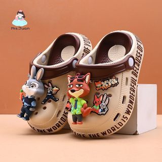 Dép lỗ Zootopia cho bé - Dép EVA chống trượt mềm nhẹ sandal hè đi biển đi chơi cho bé trai bé gái
