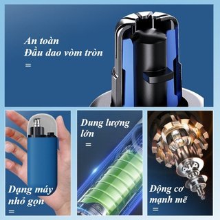Tông Đơ Cắt Tóc Mũi Điện USB C Sạc Dual Edge Blade Màn Hình Kỹ Thuật Số Di Động Nam Nữ