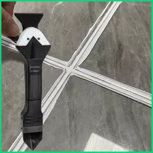 Dụng cụ làm sạch silicon linh hoạt với 5 miếng trao đổi Dụng cụ làm mịn silicon Dụng cụ cạo vữa cho phòng tắm gia đình jiwvn