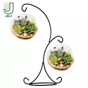 37CM Móc đôi kim loại chân đế để chai thủy tinh