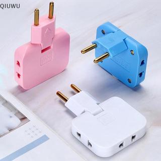 QIUWU EU Plug 1 3 Soet điện nối dài 180° Bộ chuyển đổi AC đa chức năng xoay.