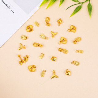 Mặt Dây Chuyền Handmade và Phụ Kiện Trang Sức Nhỏ từ Cổ Cát Vàng và Hạt Nâu Nafu Ruyi - Bảo Quản Màu sắc